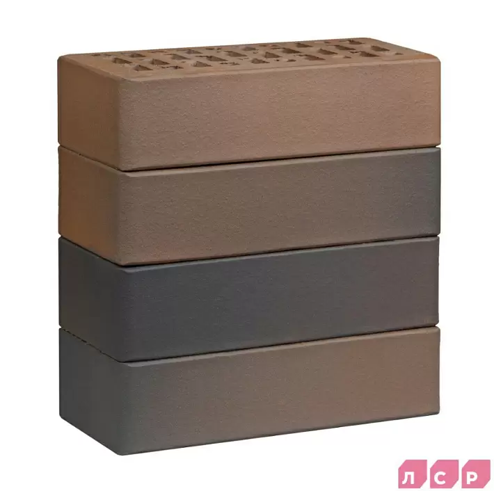 Кирпич лицевой ЛСР 1,0НФ светло-коричневый флэш гладкий купить в "Строй-Ресурсе"